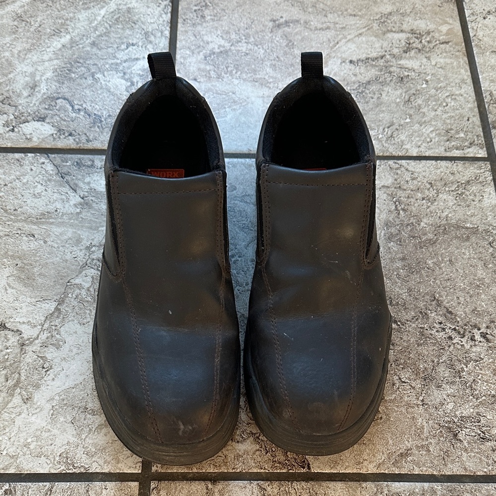 Worx by Red Wing steel toe slip on shoes